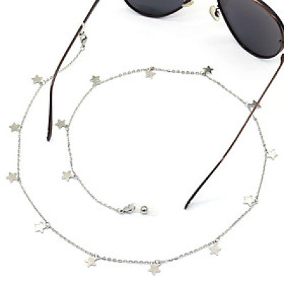 Dây chuyền gọng kính đa năng chuỗi titan không gỉ ngôi sao sáng tạo dây đeo airpod tiện dụng thông minh