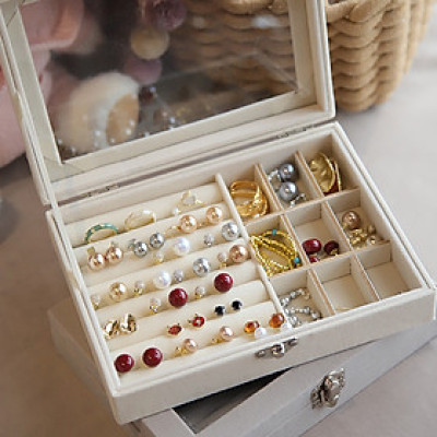 Đồ Đựng Trang Sức - Hộp Đựng Trang Sức Có Khóa  Bằng Nhung Cao Cấp  , Chống  Bụi , Chống Oxy Hóa – Sang Trọng , Hiện Đại  Và  Tinh Tế