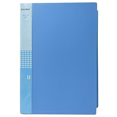 Bìa 20 Lá Stacom A4 D20A - Màu Xanh