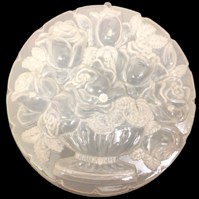 Khuôn rau câu sinh nhật, cưới hỏi hình tròn bình hoa hồng – Mã số 1037