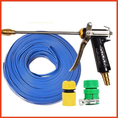 Rửa xe tưới cây Bộ dây và vòi xịt tăng áp lực nước 300% loại 25m cút nhựa,nối nhựa 206318