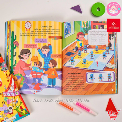 Sách - 140++ trò chơi thần kỳ, phát triển trí não toàn diện - Dành cho trẻ 3-9 tuổi - Đinh Tị Books