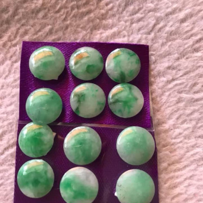 BỘ LẮC TAY ĐÁ CẨM THẠCH HẠT TRÒN TỰ NHIÊN MÀU XANH LÁ NHẸ TƯƠI ĐẸP SIZE 12MM NỮ LÊN LẮC ĐEO ĐẸP Ạ
