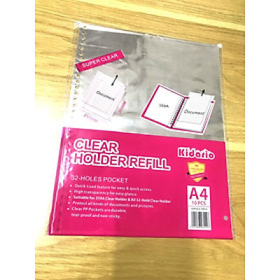 Bìa Lỗ A4 32 Lỗ Kidario KSP32-4-10PCS