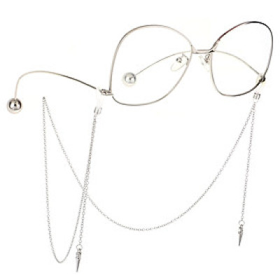 Dây xích đeo mắt kính thả tua rua đinh nhọn độc đáo