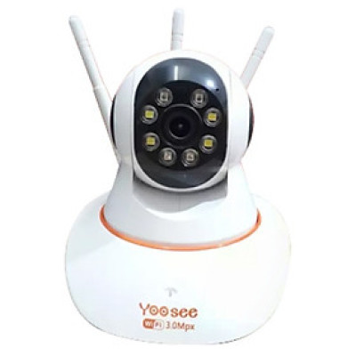 Camera Yoosee Xoay hồng ngoại 3.0Mpx 3 anten - âm thanh 2 chiều, ban đêm có màu - Hàng Chính Hãng