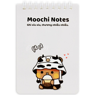 Sổ Lò Xo Moochi Notes B7 - Kẻ Ngang - 120 Trang 80gsm - The Sun 06
