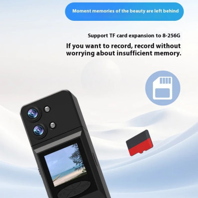 ROGTZ Máy Quay Phim Hành Động Thể Thao Đeo Trên Người, Camera Góc Rộng 2K, Màn Hình 1,5 inch, Ống Kính Xoay 180 Độ Action A3 - Hàng Nhập Khẩu