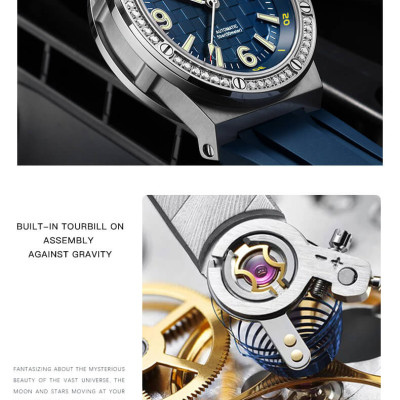 Đồng hồ nam chính hãng IW CARNIVAL IW661G-3 Kính sapphire ,chống xước,Chống nước ,Bảo hành 24 tháng,Máy cơ (Automatic),Dây cao su cao cấp,thiết kế thể thao