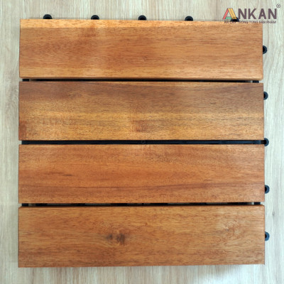 Vỉ Gỗ Lót Sàn Thương Hiệu ANKAN, Loại 4 Nan Lớn, Ván Sàn Gỗ Vỉ Nhựa Dùng Để Trang Trí Ban Công Ở Các Khu Chung Cư, Khu Nhà Ở Và Các Biệt Thự, Resort Cao Cấp, Siêu Bền, Hàng Xuất Khẩu Đi Mỹ