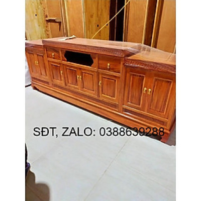 Kệ tivi gỗ gõ 2m2 giá thật