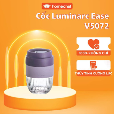 Cốc thủy tinh Luminarc Ease màu tím 350ml -V5072