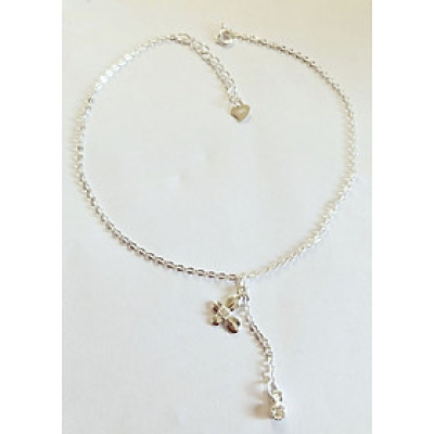 Lắc chân bạc Ý S925 Bạc Xinh Huệ Ngân RYBJ50044