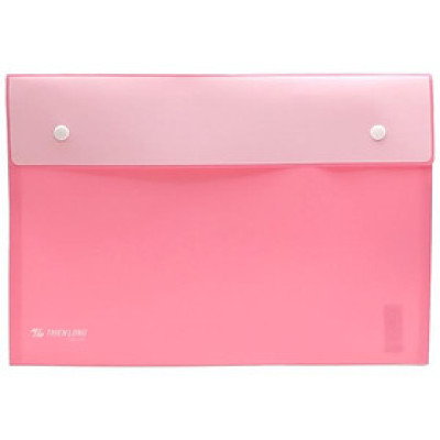 Bìa Nút Màu Pastel F4 - Thiên Long CBF-003 - Hồng Pastel (Sức Chứa 125 Tờ A4)