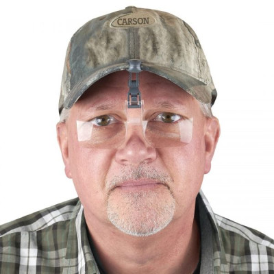 Kính lúp gắn vào vành mũ lật lên xuống Carson VisorMag VM-14 (2.25x)