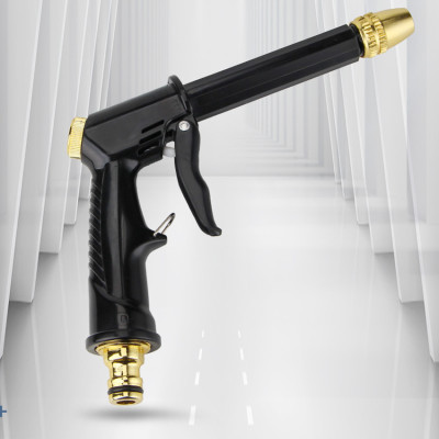 Bộ dây và vòi xịt rửa xe tưới cây  tăng áp thông minh 810-2621-1 (dây vàng dẹt-cút nối xanh)