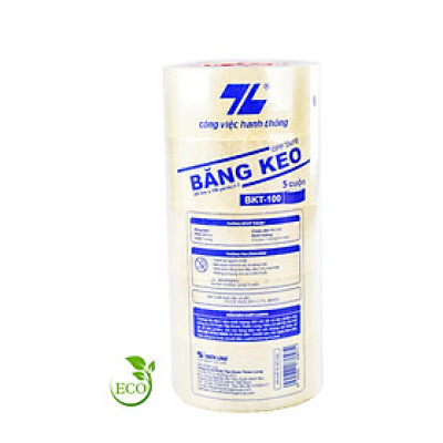 Combo 5 băng keo trong 100 yards Thiên Long BKT-100
