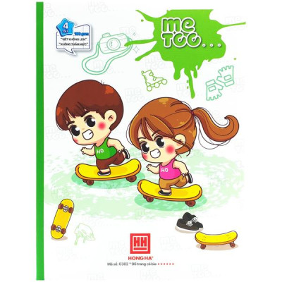 Combo 5 Vở Class Me Too - 4 Ô Ly 96 Trang 100gsm - Hồng Hà 0302 (Mẫu Màu Giao Ngẫu Nhiên)
