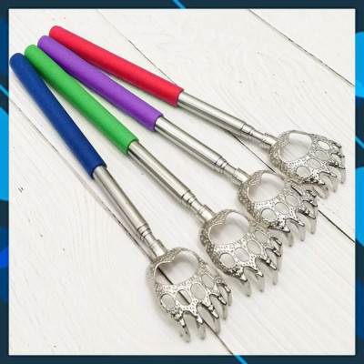 Cây Gãi Lưng Hợp Kim Hình Móng Vuốt Gấu Gãi Đã Ngứa Loại Tốt Mềm Êm Thao Tác Đơn Giản Kéo Rút Là Dùng