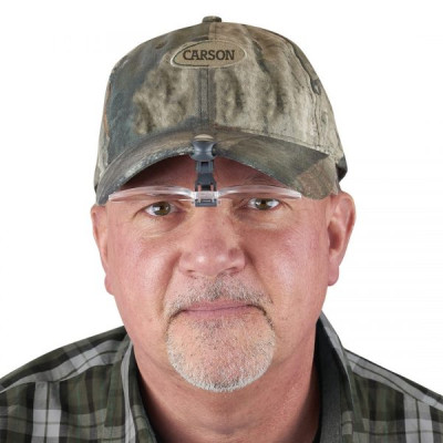 Kính lúp gắn vào vành mũ lật lên xuống Carson VisorMag VM-14 (2.25x)
