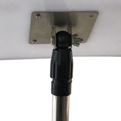 Standee trụ inox khung mica A3