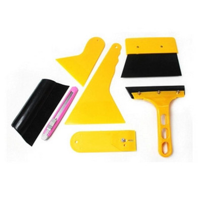 Bộ dụng cụ dán phim cách nhiệt, dán decal ô tô 7 món - dụng cụ cạo, tháo decal, phim cách nhiệt