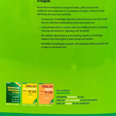 English Phrasal Verbs In Use Advanced Book With Answers (Vocabulary in Use)