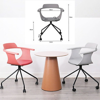 Bộ bàn tiếp khách 2 ghế nhựa xoay SL TE1555-06G/NARA2-S1 Nội thật Capta