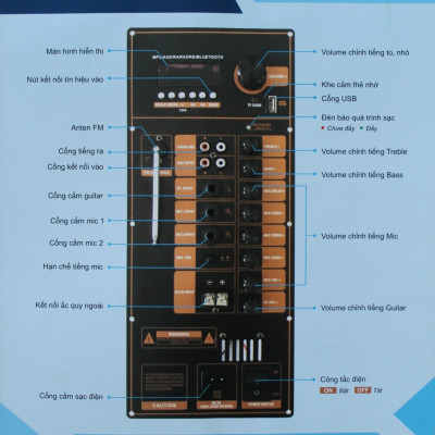 Loa Kéo Di Động Karaoke Bass 40 BMD LK-40B60 (800W) 4 Tấc - Màu Ngẫu Nhiên - Chính Hãng