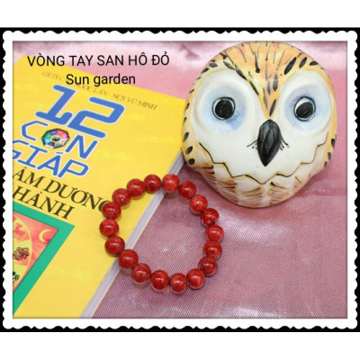VÒNG TAY PHONG THỦY SAN HÔ ĐỎ MAY MẮN BÌNH AN