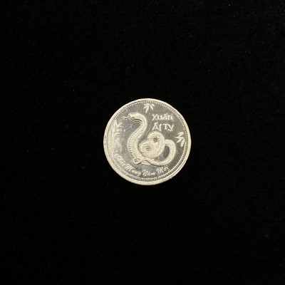 Đồng Bạc Đánh Cảm Cạo Gió Bạc Ta Nguyên Chất S99 Hình Con Rắn Xuân Ất Tỵ BẠC HIỂU MINH XDG37