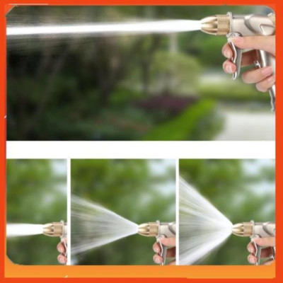 Bộ dây vòi xịt nước rửa xe, tưới cây . tăng áp 3 lần, loại 20m 206701-1 đầu đồng,cút,+ tặng đai