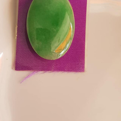 Mặt Lắc Tay Oval Xanh ngọc lớn vừa Dài 34mm x ngang 24mm x dầy 3mm Chất liệu đá ngọc cẩm thạch xanh ngọc bóng tự nhiên đẹp Nữ lên lắc tay vàng đeo đẹp sang lắm món quà tặng Mẹ, tặng vợ người thân yêu ý nghĩa ạ