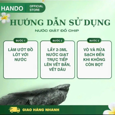 Nước giặt quần áo lót đồ lót chuyên dụng Golden King Hando 500ml