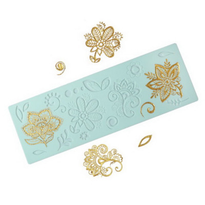 Khuôn silicon làm viền bánh, rau câu hoa văn cổ điển phong cách Châu Âu – Mã số 1913