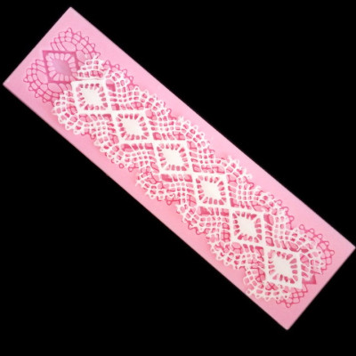 Khuôn silicon làm bánh, rau câu, socola, fondant hoa văn kiểu - Mã số 1068