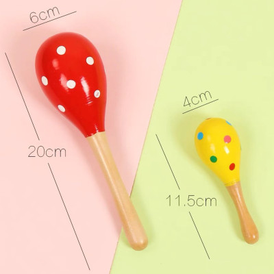 Đồ Chơi Sơ Sinh Xúc Xắc Chùy Bằng Gỗ Loại Siêu To Cho Trẻ Cầm Nắm Và Phát Triển Khả Năng Nhận Thức Âm Thanh