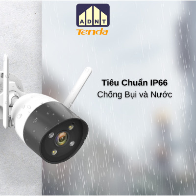 Camera wifi ngoài trời độ phân giải 2K CT6 3MB Tenda hàng chính hãng