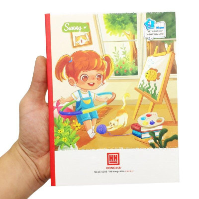 Combo 5 Vở Class Sunny - 4 Ô Ly 96 Trang 80gsm - Hồng Hà 0306 (Mẫu Màu Giao Ngẫu Nhiên)