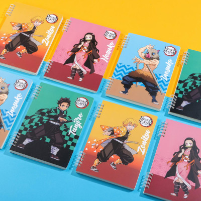 Sổ Lò Xo A5 - Kẻ Ngang - 120 Trang 100gsm - Nhân Vật Demon Slayer - Thiên Long MB-023/DS - Inosuke - Tặng Kèm Sticker Demon Slayer