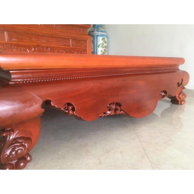 Sập Chân Quỳ Dạ Cá Yếm Chơn gỗ Gụ Nam Phi