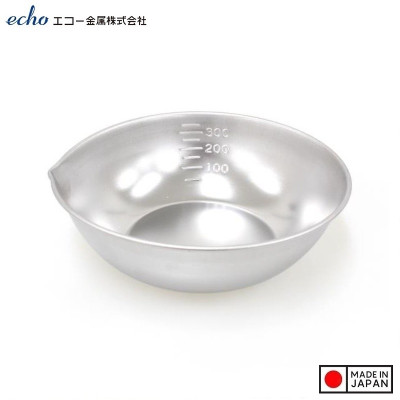 Tô inox có miệng rót Echo Cooking Bowl Ø12.8cm - Hàng nội địa Nhật Bản nhập khẩu chính hãng