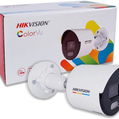 Camera IP COLORVU Lite HIKVISION DS-2CD1047G0-L 4MP có màu ban đêm, hỗ trợ đèn trợ sáng 30m - Hàng chính hãng