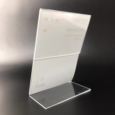 Kệ mica 1 mặt Enter F02-P 150x210mm A5 đứng, Kệ menu chữ L, Khung thông tin sản phẩm, Khung bảng giá, Kệ trưng bày để bàn