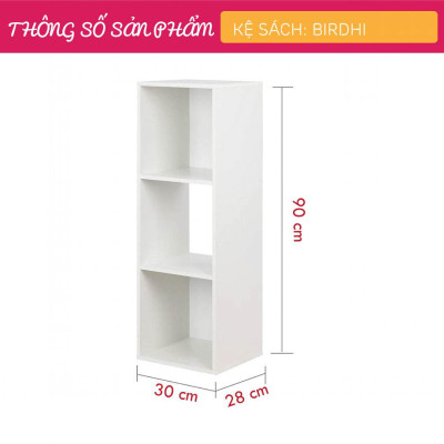 Kệ sách để sàn bằng gỗ công nghiệp MDF SMLIFE Birdhi