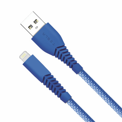 Cáp sạc USB-iP hàng chính hãng TESLA TL01L Nylon 1m | Bảo hành 12 tháng 1 đổi 1 | Made in Việt Nam