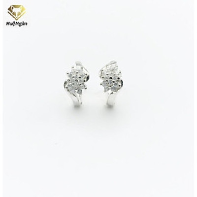 Bông tai bạc Ý 925 Huệ Ngân - Khuyên Vòng Xinh RYE140611
