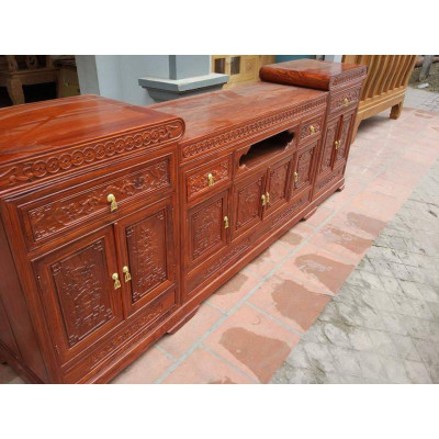 Kệ Tivi Gỗ Kệ Mõ - Gỗ Hương Vân