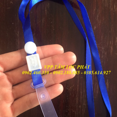 SỈ 50 BỘ THẺ ĐEO NHÂN VIÊN 107 (DỌC, KT 65*115mm) + dây đeo thẻ lụa móc nhựa (LOẠI ĐẸP)