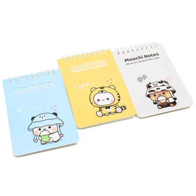 Sổ Lò Xo Moochi Notes B7 - Kẻ Ngang - 120 Trang 80gsm - The Sun 06